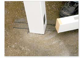 レールの取り付け